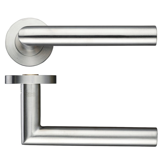 19mm Mitred Lever on Round Rose - Grade 304