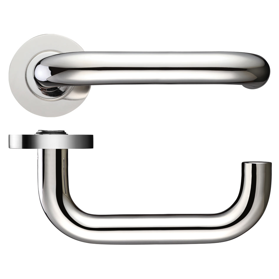 19mm Return to Door Lever on Round Rose