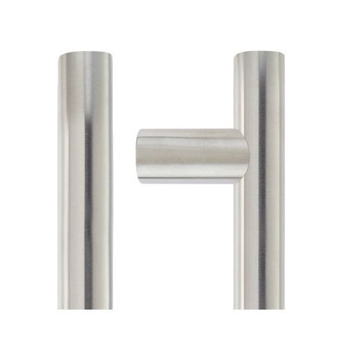 30mm Guardsman Pull Handle - 1800mm - Grade 201 - Bolt Through Fixings - 1600mm c/c
