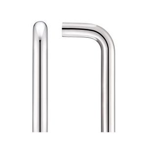19mm D Pull Handle - 150mm Centers - Bolt Through Fixings