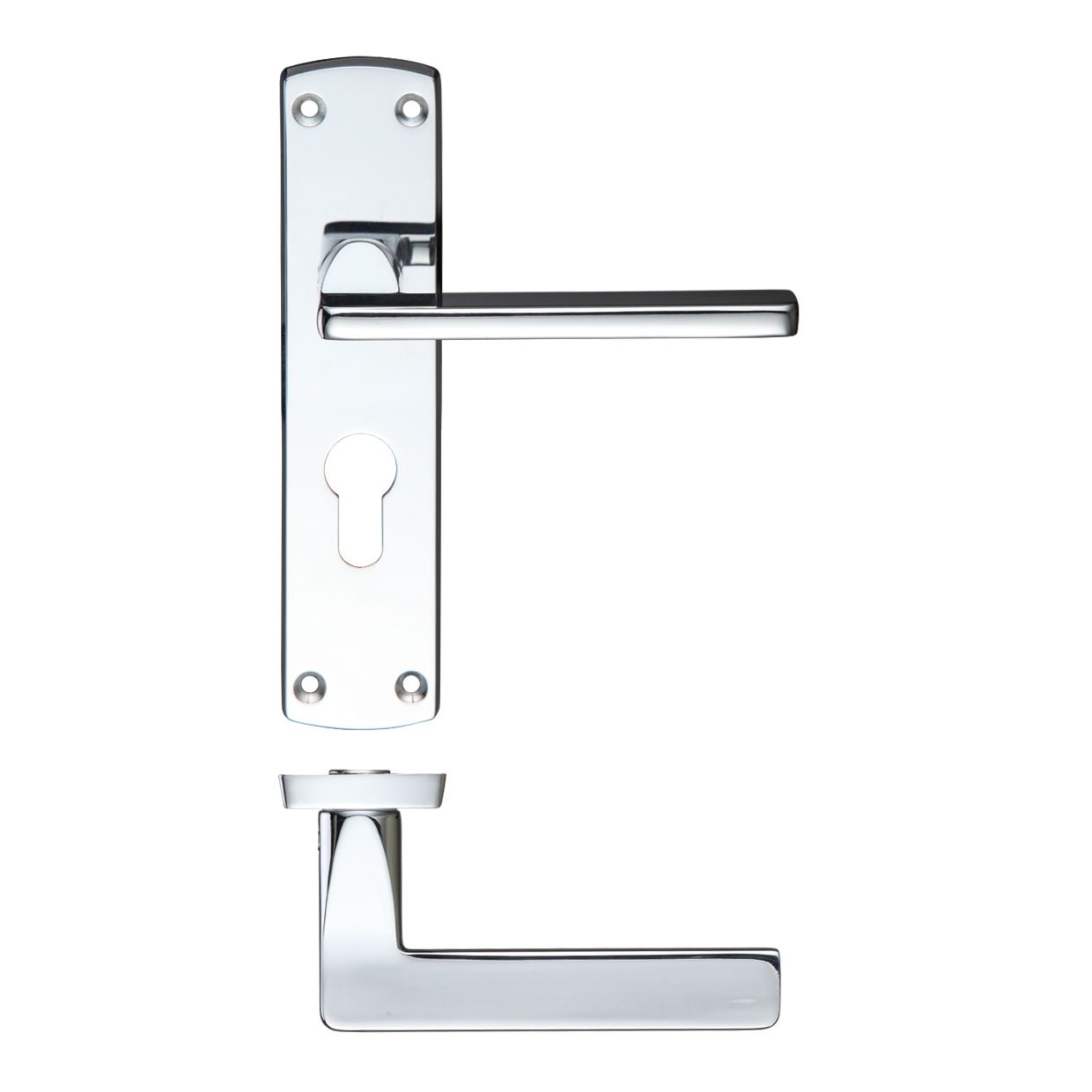 Leon Lever Euro Lock (47.5mm c/c) On Backplate