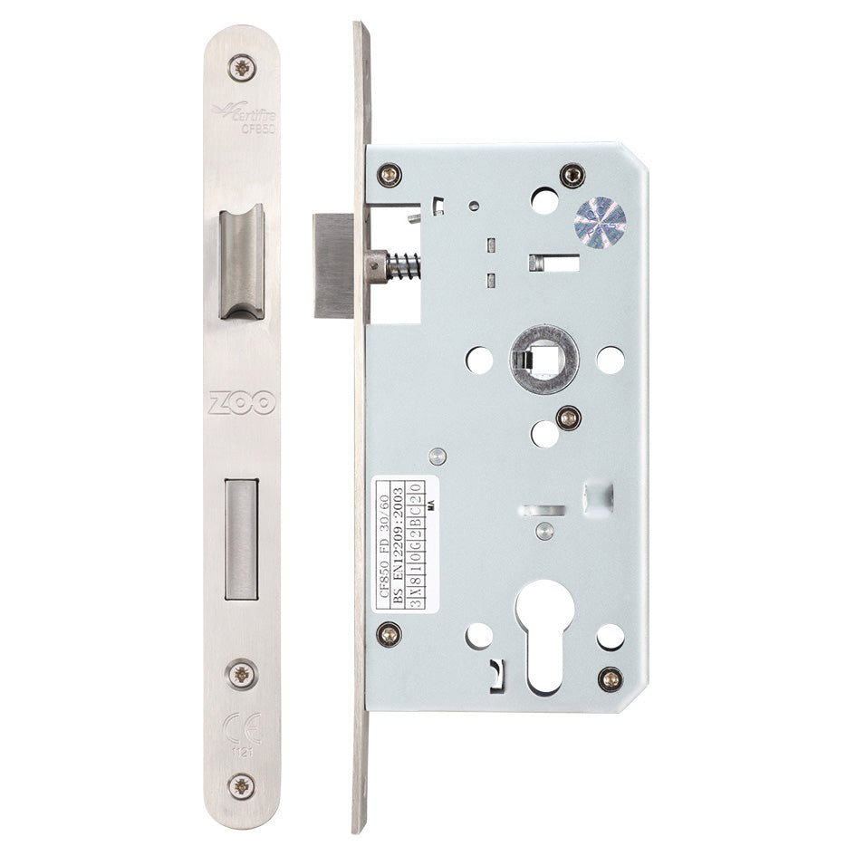 DIN Euro Sashlock - 72mm c/c - Backset 55mm