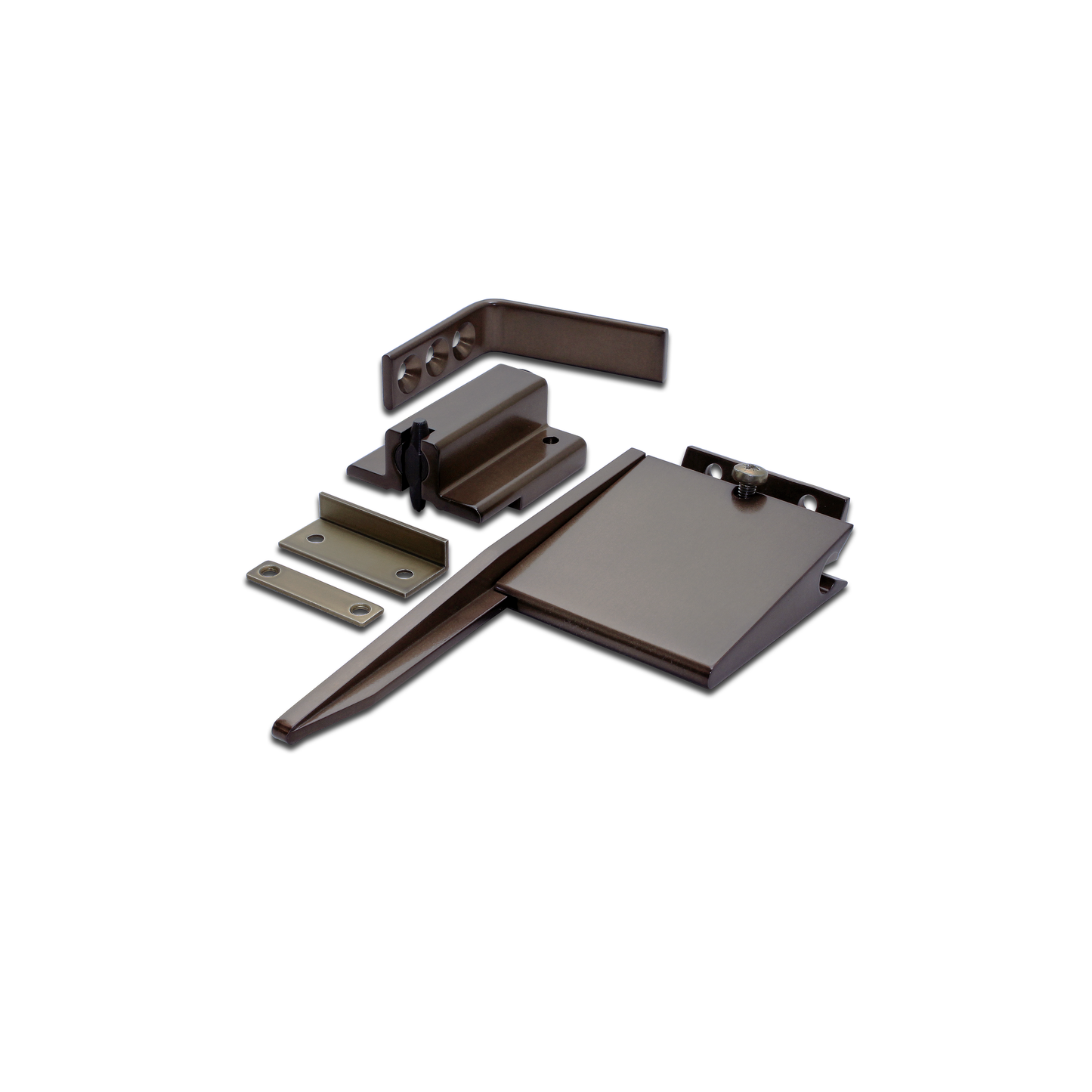 Size 3-6 Double Rebated Door Selector - Complete with 102mm Arm, Standard Rebate Catch
