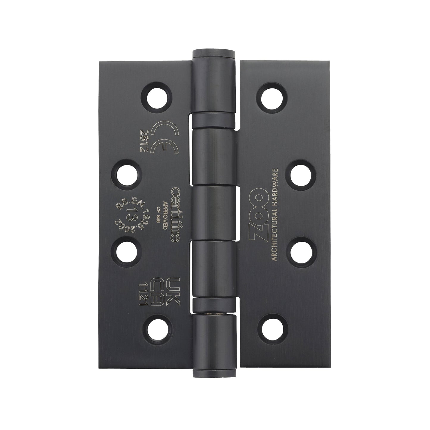 Grade 13 Hinges - Ball Bearing 102mm x 76mm x 3mm Square Corner