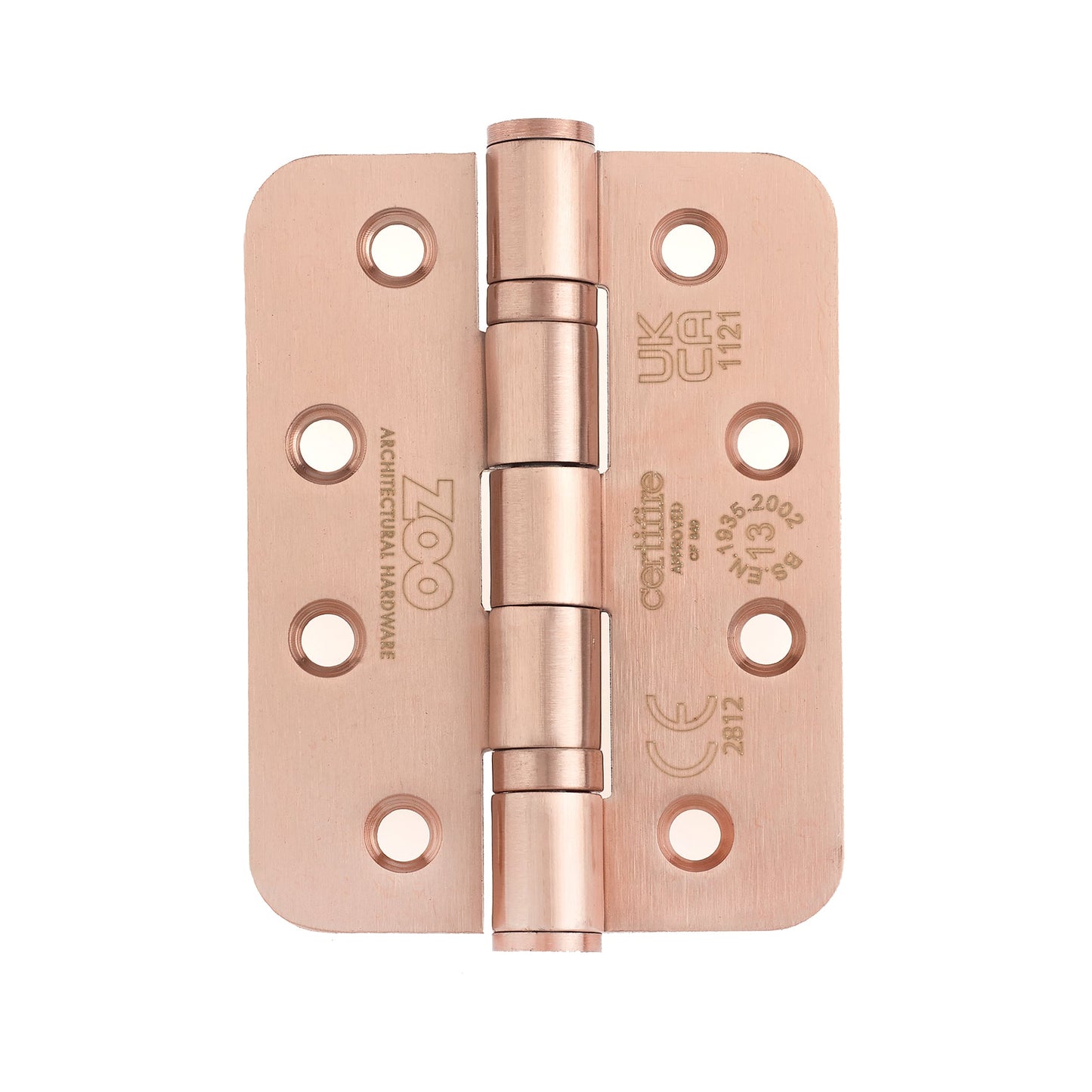 Grade 13 Hinges - Ball Bearing 102mm x 76mm x 3mm Radius Corner