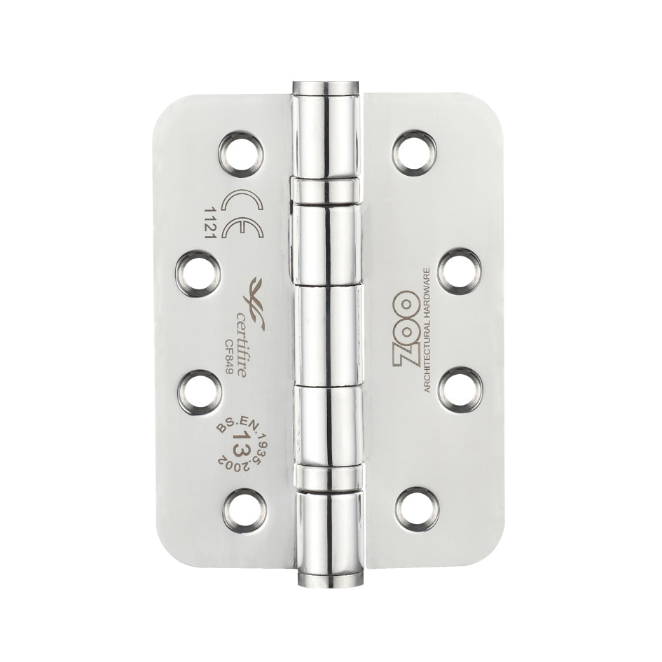 Grade 13 Hinges - Ball Bearing 102mm x 76mm x 3mm Radius Corner