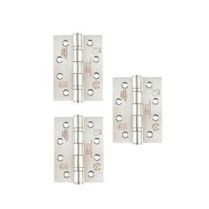 Grade 13 Hinges - Ball Bearing 102mm x 76mm x 3mm Square Corner