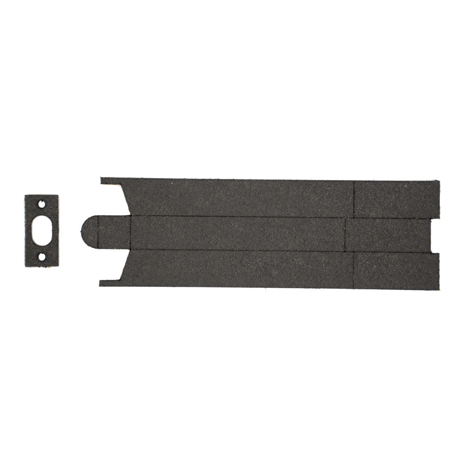 2mm Flush Bolt Intumescent to suit ZAS02 and ZAS03 - 3 Sided - Graphite