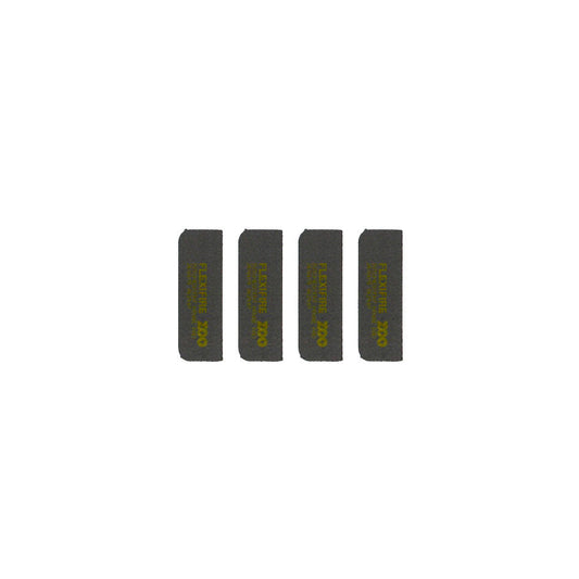 100mm x 30mm Intumescent T/S Vier and Zoo - radius 102x76mm Hinges - 4 Pads per Pack - Graphite