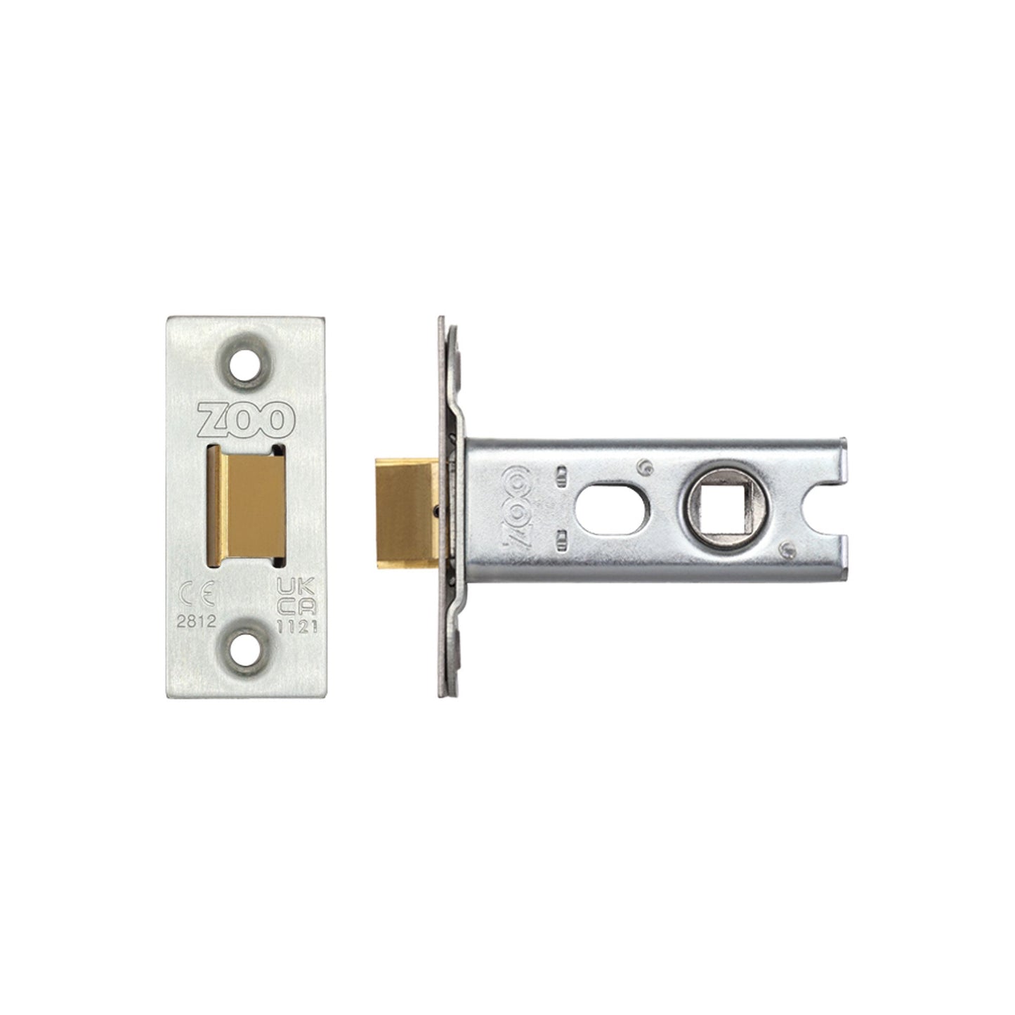 Tubular Latch (Knobs) - Architectural 45* Travel   C/W SSS forend