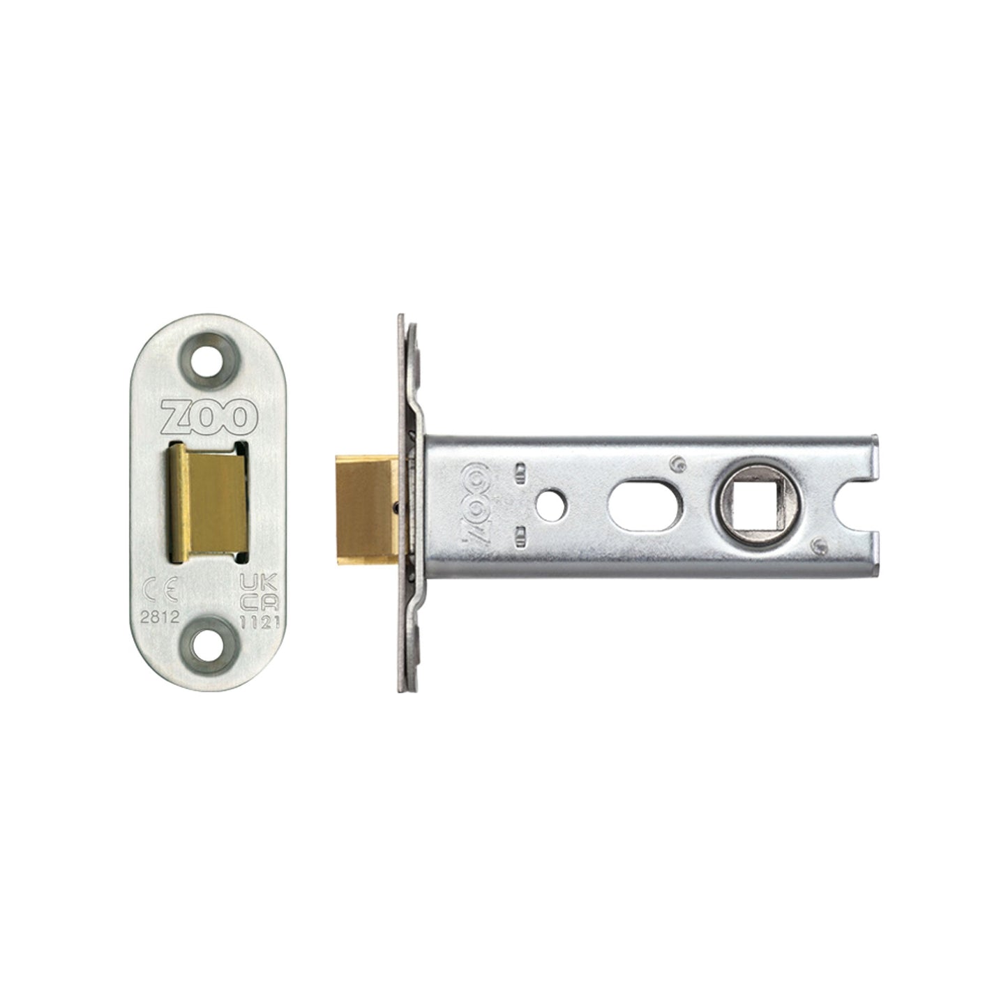 Tubular Latch (Knobs) - Architectural 45* Travel   C/W SSS forend