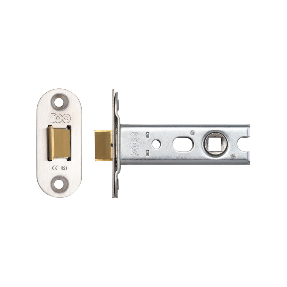 Tubular Latch (Knobs) - Architectural 45* Travel   C/W SSS forend