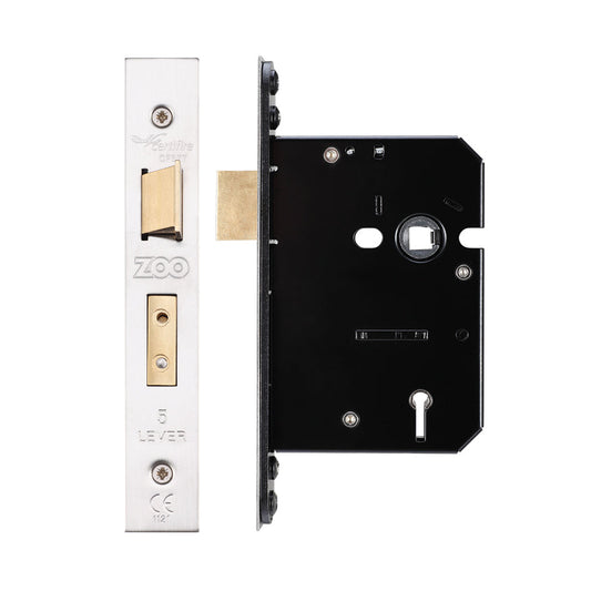 5 Lever Sash Lock - 76mm C/W Forend and Strike