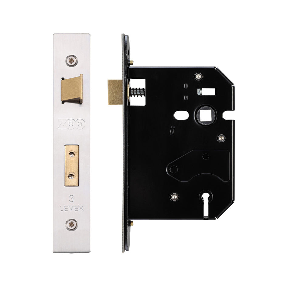 3 Lever Replacement Sash Lock - 76mm